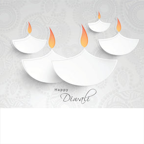 Diwali soft dia candles greeting card