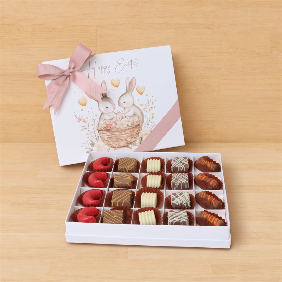 Happy Easter designed premium chocolate 20 piece hard box
