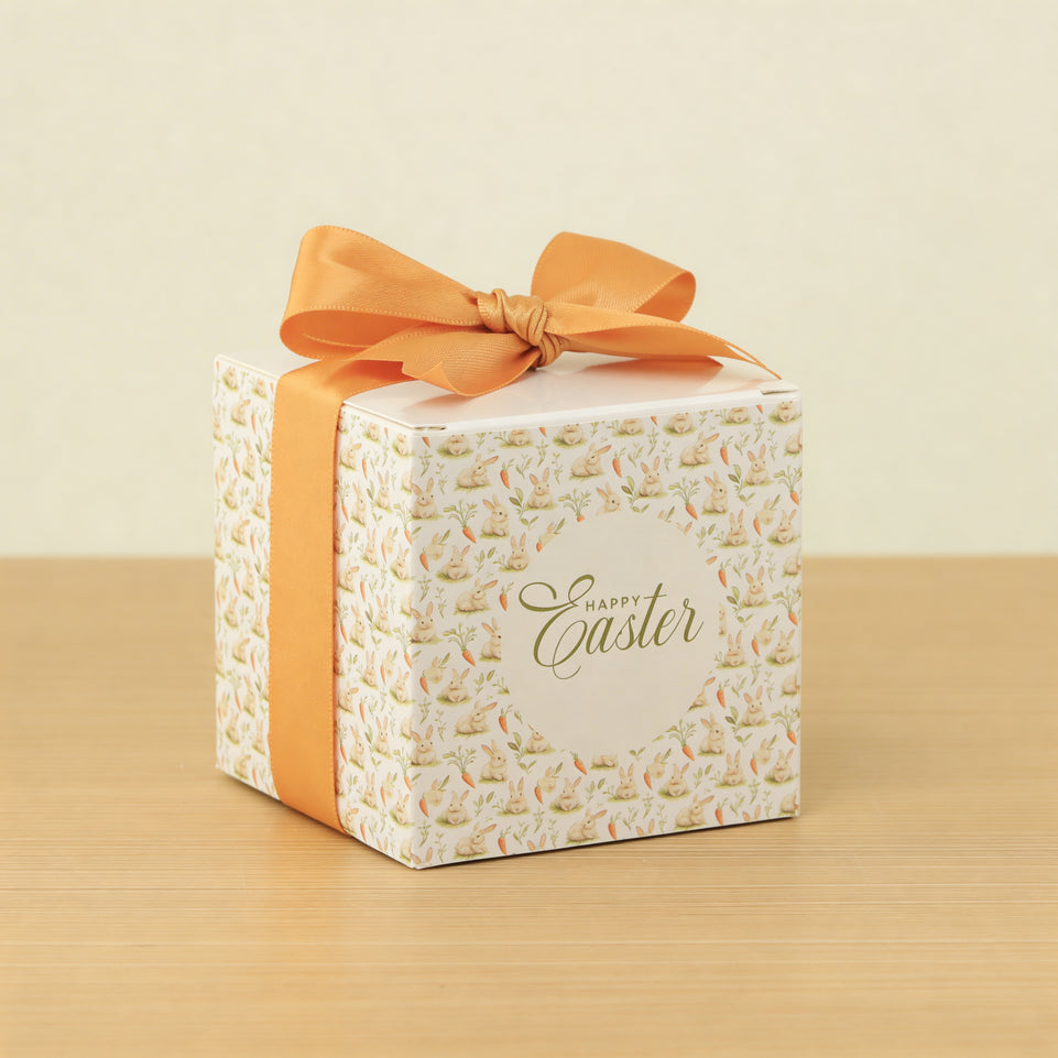 Set of 20 Happy Easter designed premium chocolate cube soft box giveaway