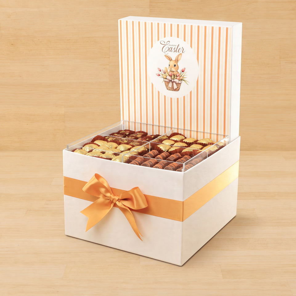 Happy Easter designed premium chocolate large hamper