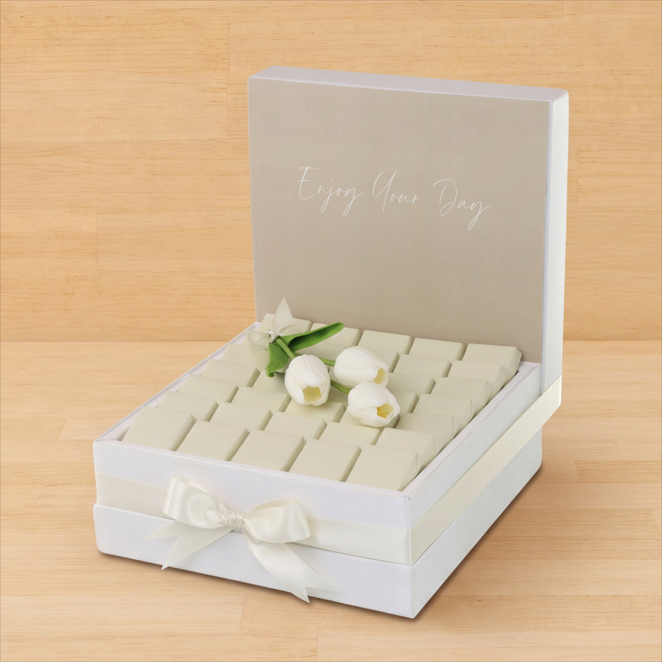 Enjoy your day minimalist designed premium chocolate large hamper