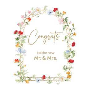 Floral arch congrats to the new mr an...