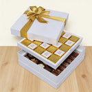 Good luck classic gold designed 2-layer premium chocolate hard box