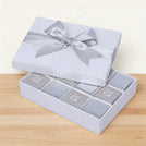 Good luck classic silver designed 12-piece premium chocolate hard box
