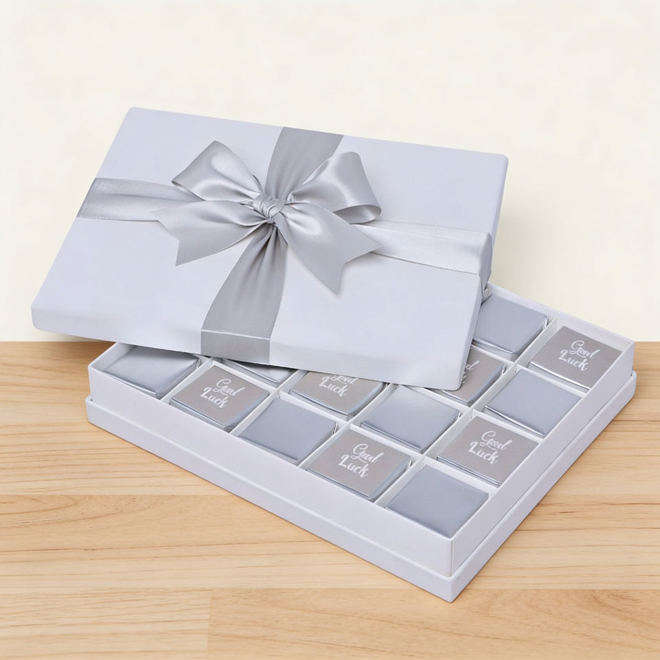 Good luck classic silver 20-piece premium chocolate hard box