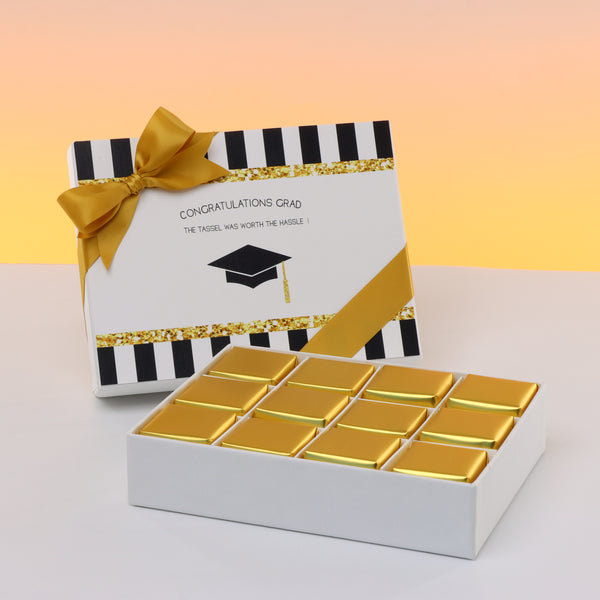 Graduation designed 12P premium chocolate hard box