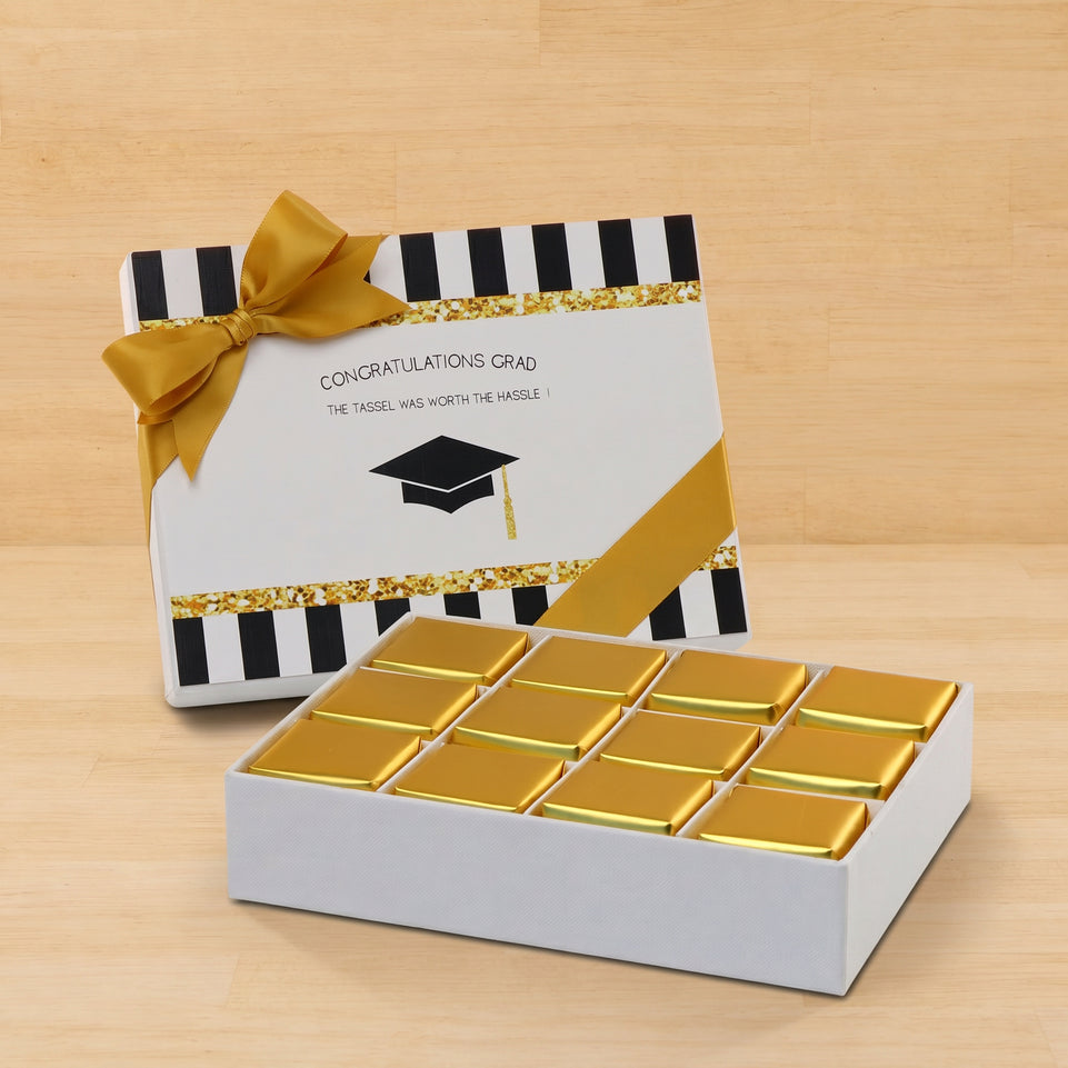 Graduation designed 12P premium chocolate hard box
