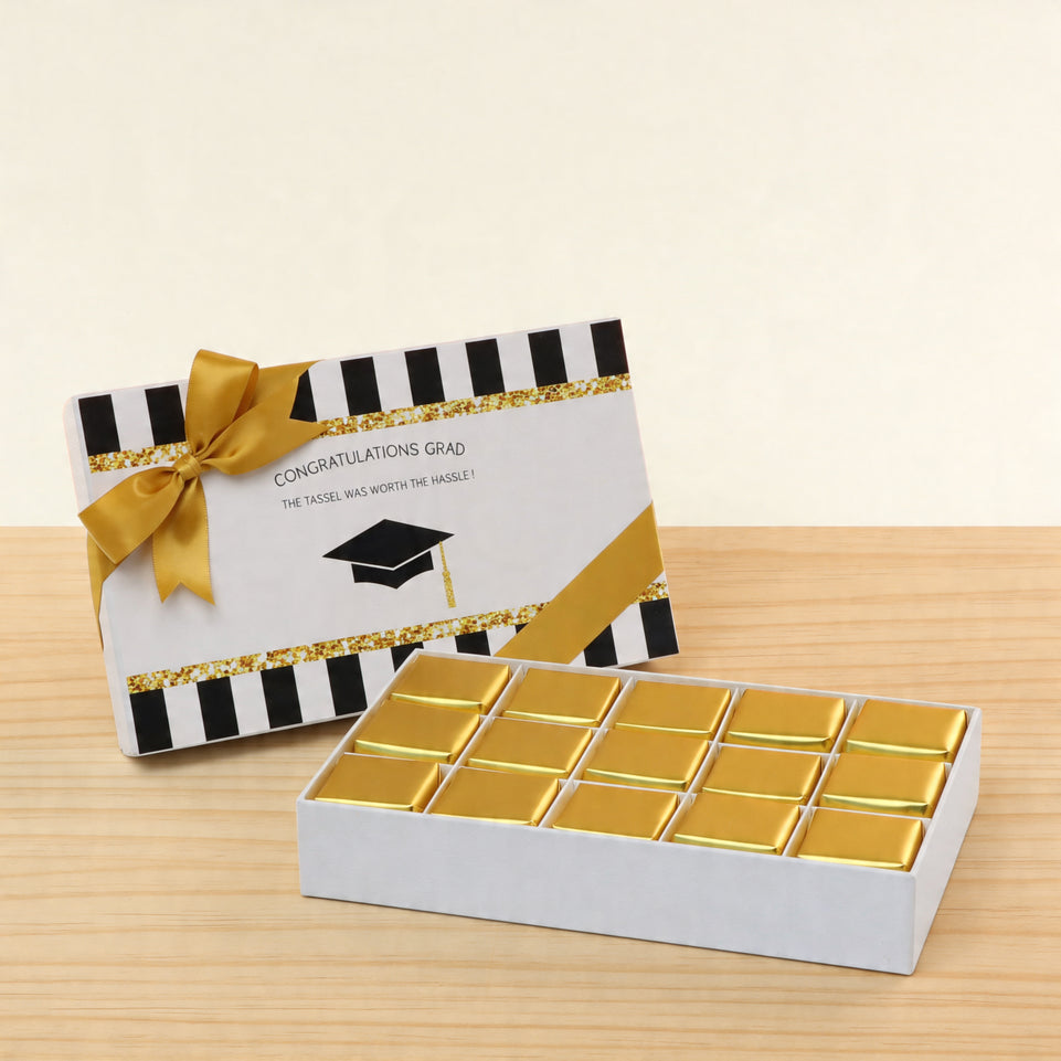 Graduation designed 15P premium chocolate hard box