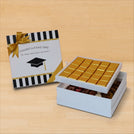 Graduation designed premium chocolate 2-layer hard box