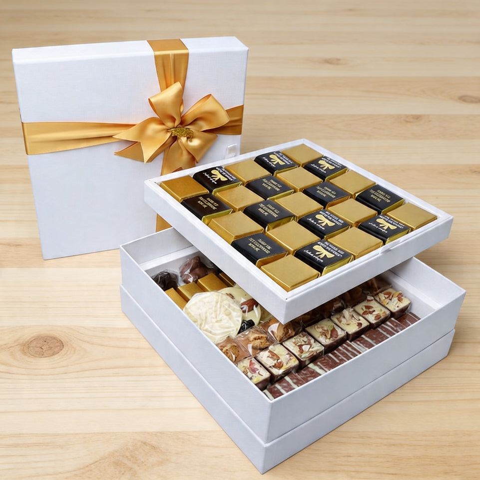Graduation designed personalized premium chocolate 2-layer hard box