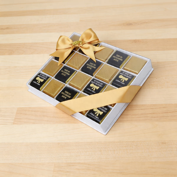 Graduation designed personalized premium chocolate top view box