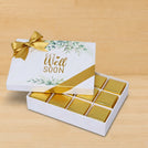 Get well soon eucalyptus designed 12-piece chocolate hard box
