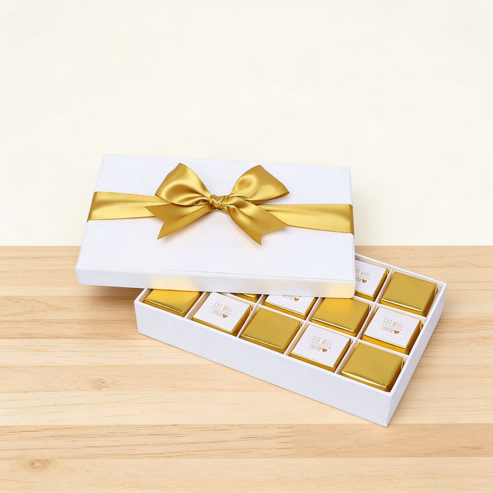 Get well soon gold designed 15P premium chocolate hard box
