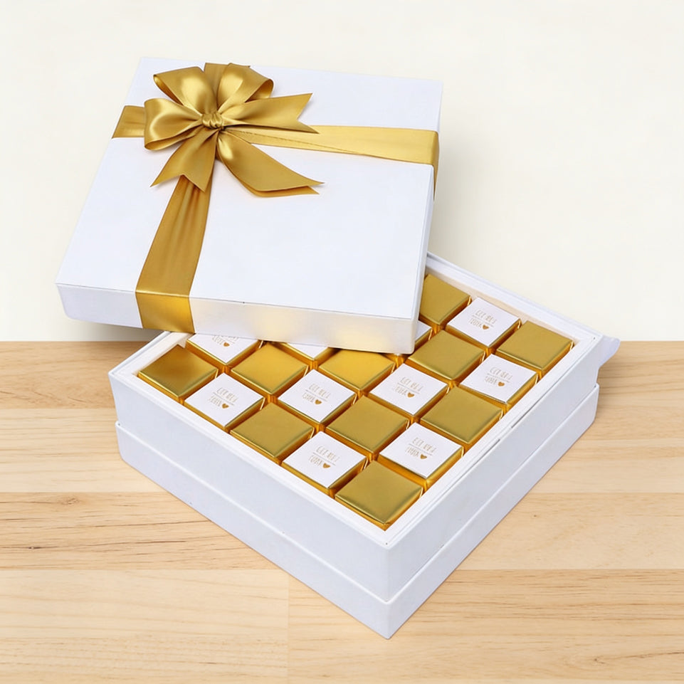 Get well soon gold designed premium chocolate hard box