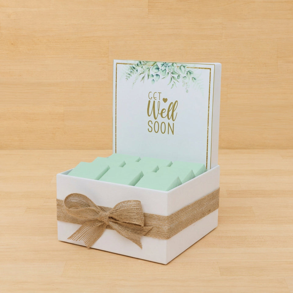 Get well soon rustic designed premium chocolate small hamper