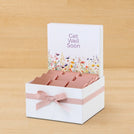 Get well soon flower design chocolate small hamper