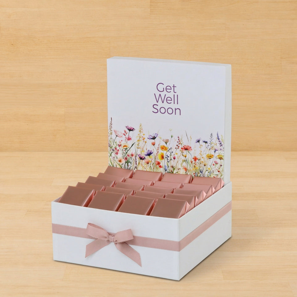 Get well soon flower designed chocolate medium hamper