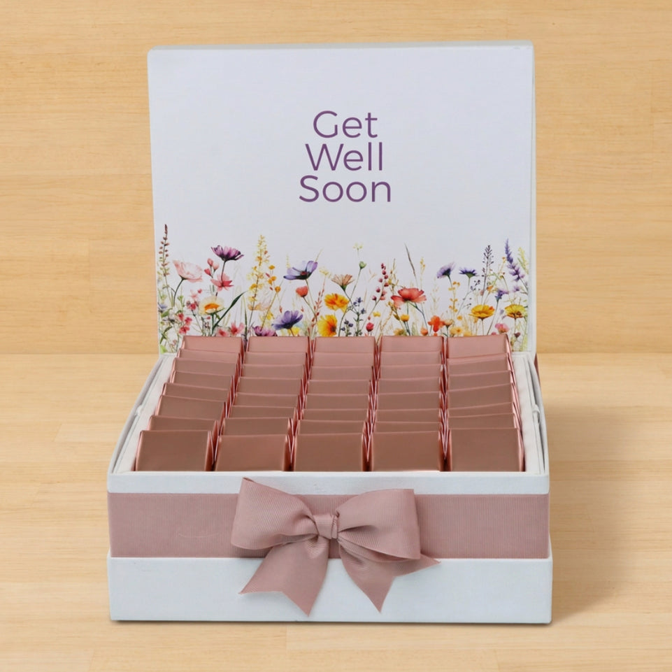 Get well soon floral designed premium chocolate large hamper