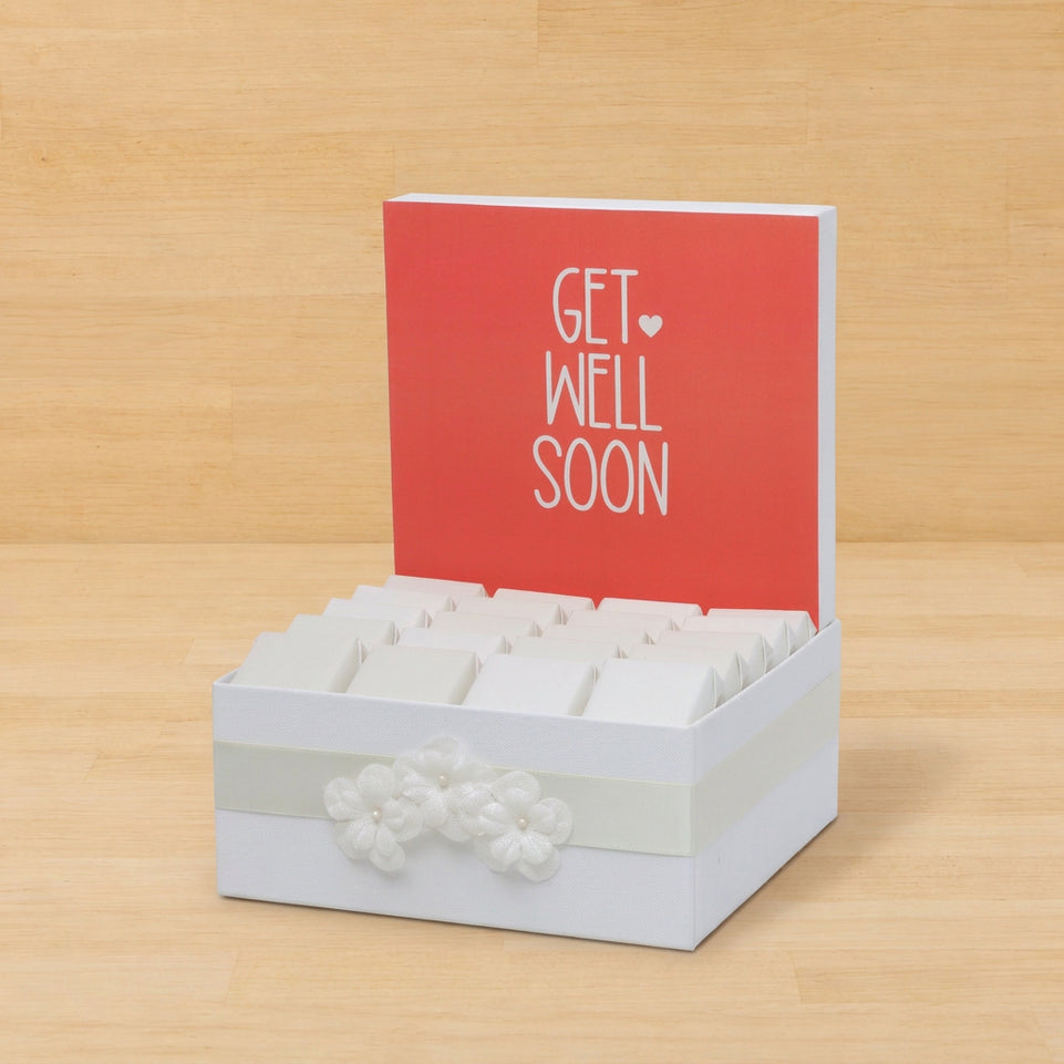 Get well soon flower decorated premium chocolate medium hamper