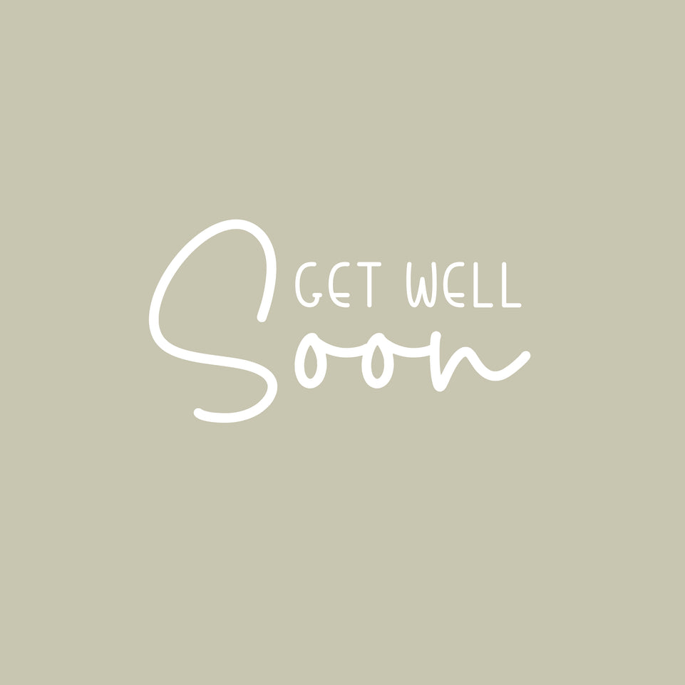 Get well soon minimalist greeting card