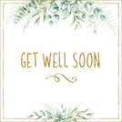 Get well soon rustic greeting card