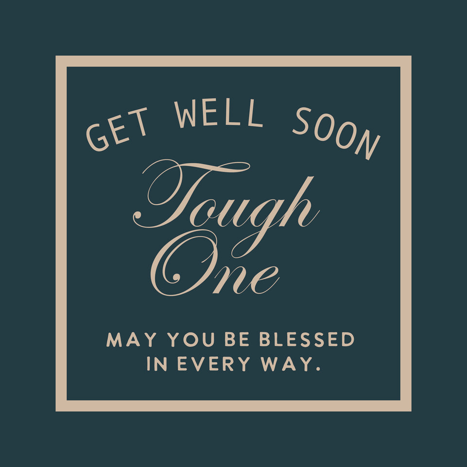 Get well soon tough one greeting card