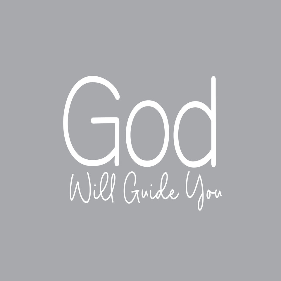 God will guide you greeting card