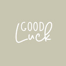 Good luck minimalist greeting card