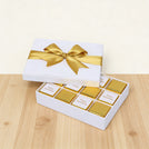 Happy anniversary gold designed 12P premium chocolate hard box
