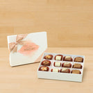 Happy anniversary stained designed 12P premium chocolate hard box