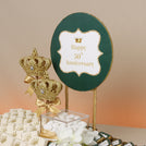 Happy anniversary decorated & customized chocolate large leather tray