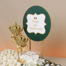 Happy anniversary decorated & customized chocolate large leather tray