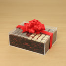 Happy Anniversary heart shimmering designed premium chocolate gift acrylic box
