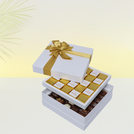 Happy birthday gold designed 2-layer chocolate hard box