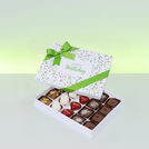 Happy birthday green designed 20P chocolate hard box