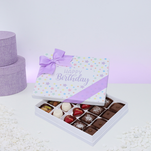 Happy birthday star designed 20P choc...