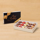 Happy birthday minimalist designed 15P chocolate hard box