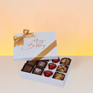 Happy birthday minimalist designed 12P chocolate hard box