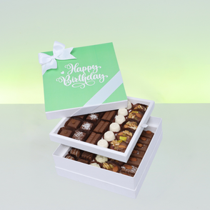 Happy birthday green minimalist desig...