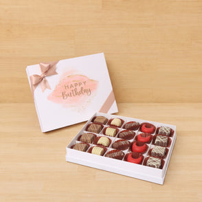 Happy birthday stain taupe designed 2...