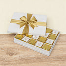Happy father's day classic gold designed chocolate 20P hard box