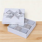 Happy father's day classic silver designed 9P premium chocolate hard box