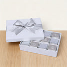 Happy father's day classic silver designed 12P premium chocolate hard box