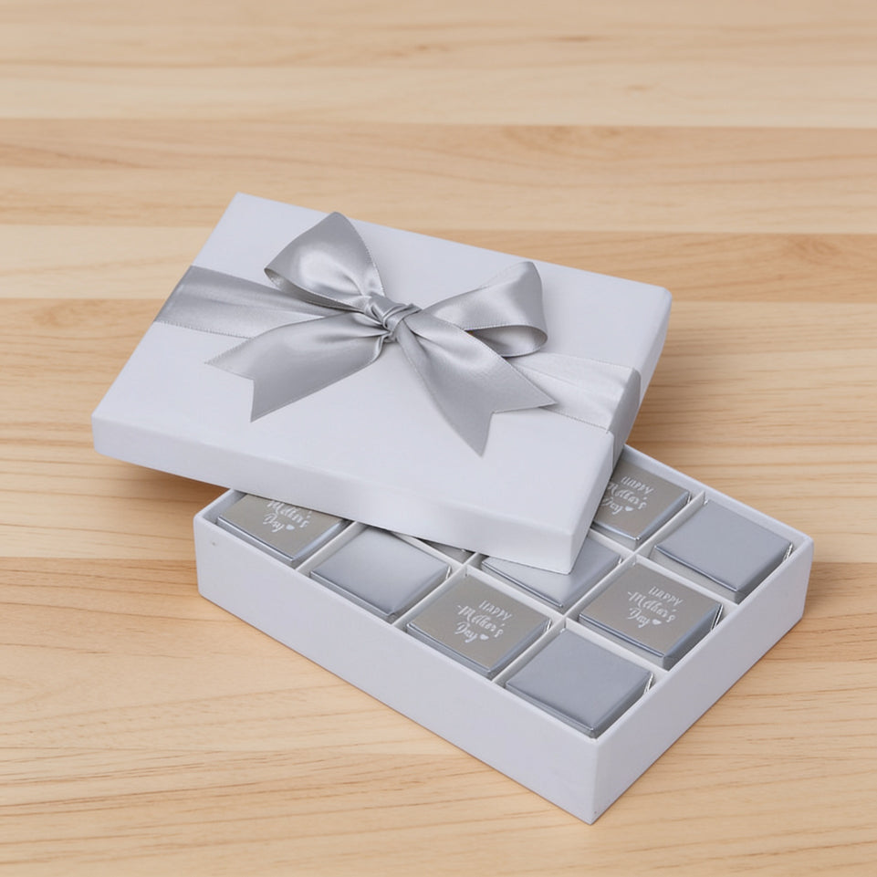 Happy mother's da classic silver 12P premium chocolate hard box