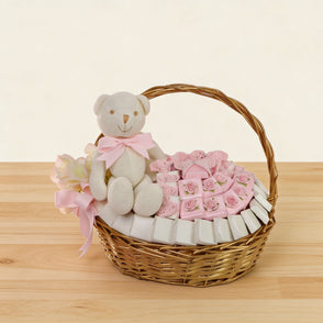 Baby girl crochet decorated chocolate...