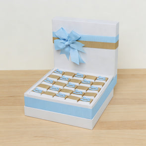 Baby boy rocking horse decorated choc...