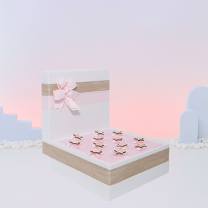 Baby girl acrylic star decorated choc...