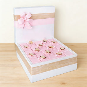 Baby girl acrylic star decorated choc...