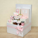 Baby girl decorated chocolate & sweets extra large hamper