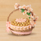 Baby Girl carousel them premium chocolate medium basket